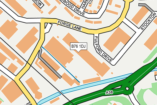 B76 1DJ map - OS OpenMap – Local (Ordnance Survey)