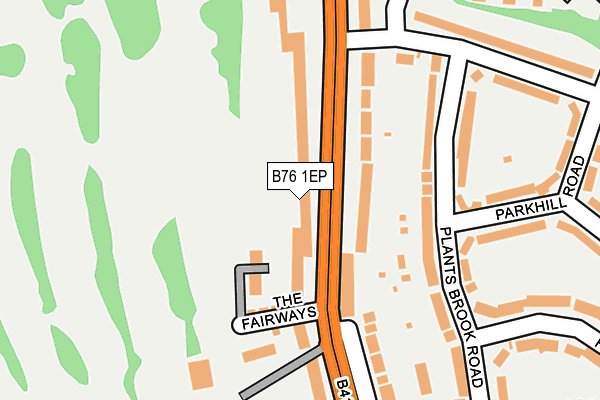 B76 1EP map - OS OpenMap – Local (Ordnance Survey)