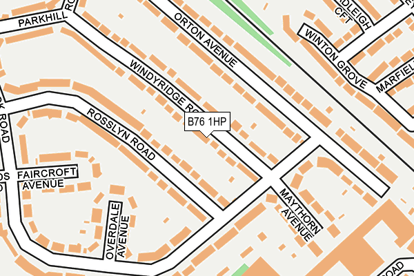 B76 1HP map - OS OpenMap – Local (Ordnance Survey)