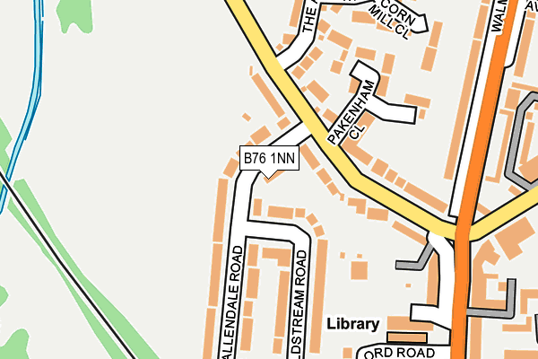 B76 1NN map - OS OpenMap – Local (Ordnance Survey)