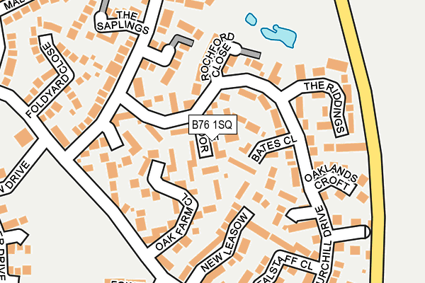 B76 1SQ map - OS OpenMap – Local (Ordnance Survey)