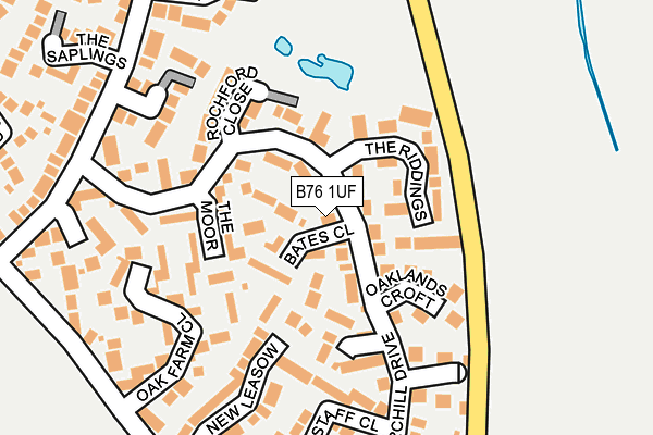 B76 1UF map - OS OpenMap – Local (Ordnance Survey)