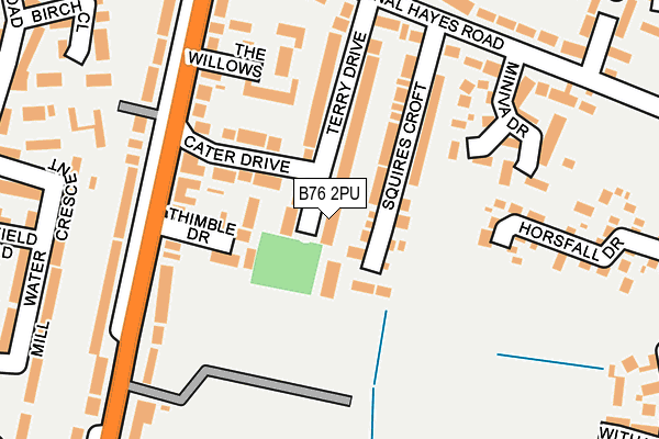 B76 2PU map - OS OpenMap – Local (Ordnance Survey)