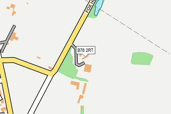 B76 2RT map - OS OpenMap – Local (Ordnance Survey)