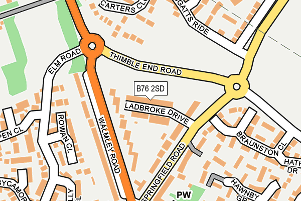 B76 2SD map - OS OpenMap – Local (Ordnance Survey)