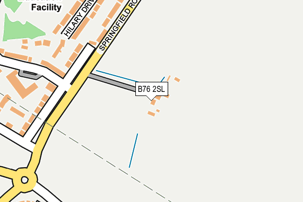 B76 2SL map - OS OpenMap – Local (Ordnance Survey)