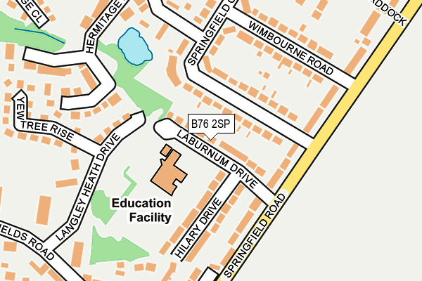 B76 2SP map - OS OpenMap – Local (Ordnance Survey)