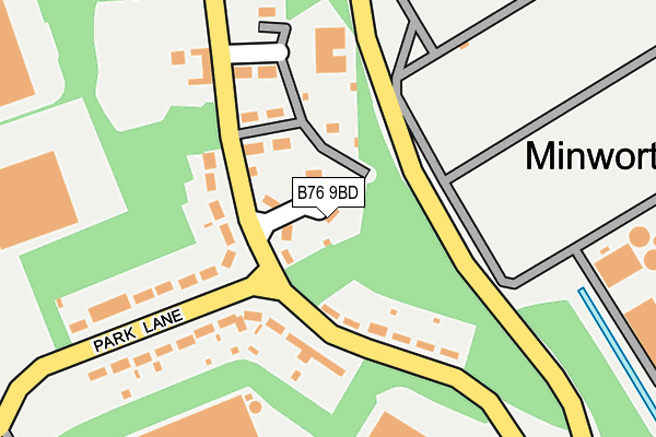 B76 9BD map - OS OpenMap – Local (Ordnance Survey)