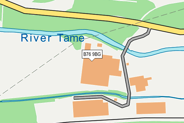 B76 9BG map - OS OpenMap – Local (Ordnance Survey)