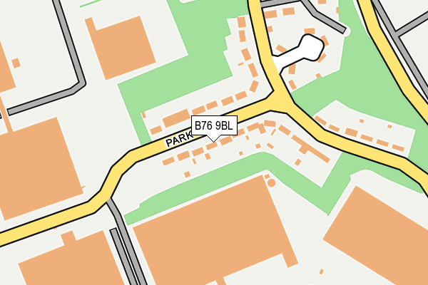 B76 9BL map - OS OpenMap – Local (Ordnance Survey)