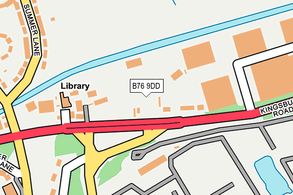 B76 9DD map - OS OpenMap – Local (Ordnance Survey)