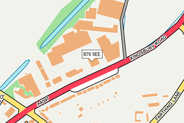B76 9EE map - OS OpenMap – Local (Ordnance Survey)