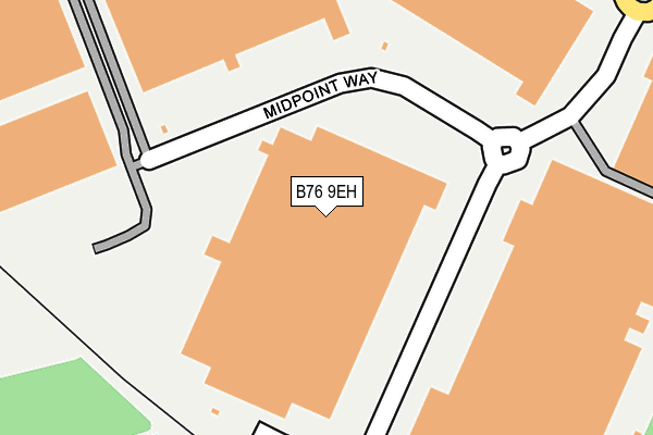 B76 9EH map - OS OpenMap – Local (Ordnance Survey)