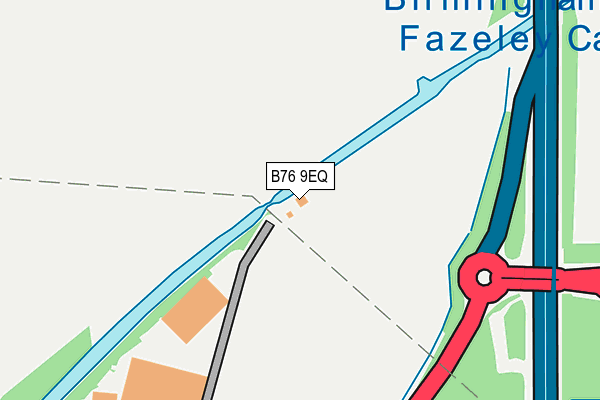 B76 9EQ map - OS OpenMap – Local (Ordnance Survey)