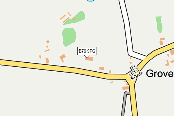 B76 9PG map - OS OpenMap – Local (Ordnance Survey)