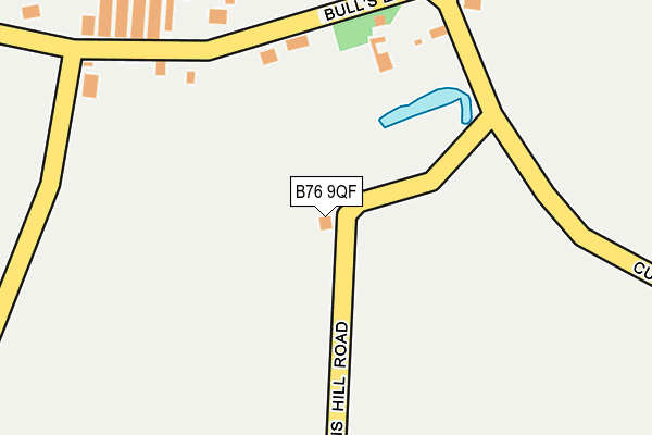 B76 9QF map - OS OpenMap – Local (Ordnance Survey)