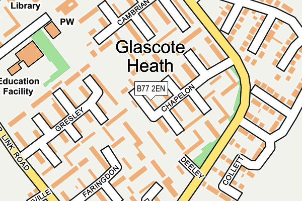 B77 2EN map - OS OpenMap – Local (Ordnance Survey)