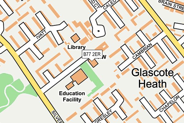 B77 2ER map - OS OpenMap – Local (Ordnance Survey)