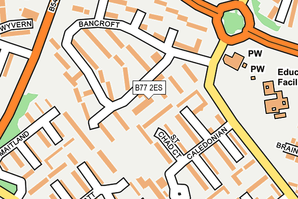 B77 2ES map - OS OpenMap – Local (Ordnance Survey)