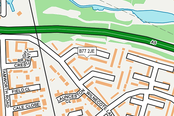 B77 2JE map - OS OpenMap – Local (Ordnance Survey)