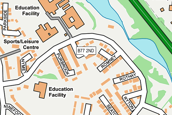 B77 2ND map - OS OpenMap – Local (Ordnance Survey)