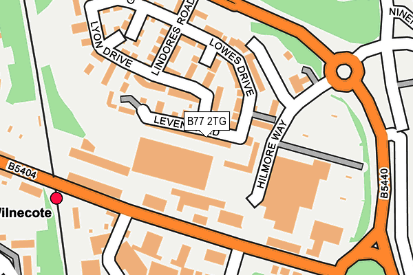 B77 2TG map - OS OpenMap – Local (Ordnance Survey)
