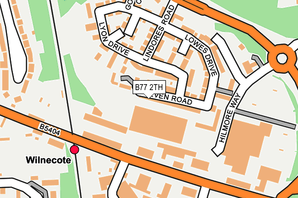 B77 2TH map - OS OpenMap – Local (Ordnance Survey)