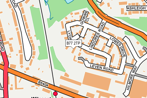 B77 2TP map - OS OpenMap – Local (Ordnance Survey)