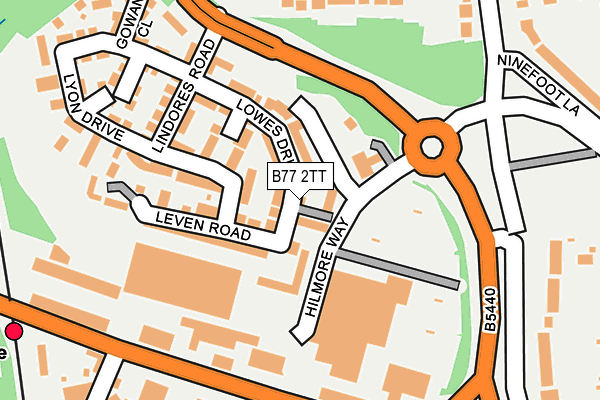 B77 2TT map - OS OpenMap – Local (Ordnance Survey)