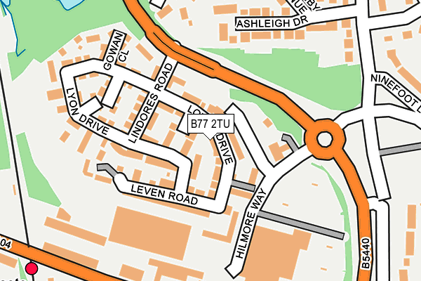 B77 2TU map - OS OpenMap – Local (Ordnance Survey)