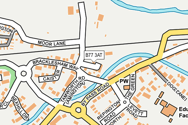B77 3AT map - OS OpenMap – Local (Ordnance Survey)