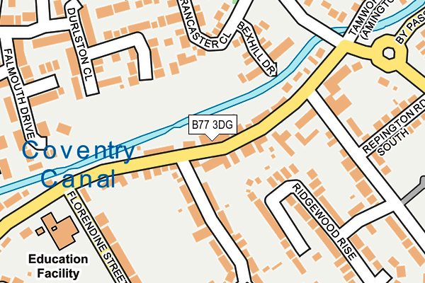 B77 3DG map - OS OpenMap – Local (Ordnance Survey)