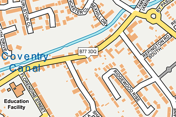 B77 3DQ map - OS OpenMap – Local (Ordnance Survey)