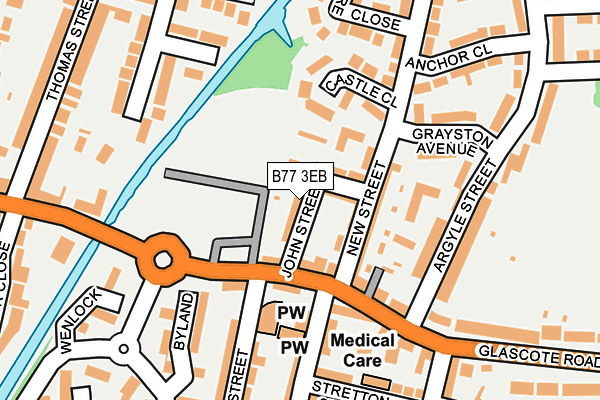 B77 3EB map - OS OpenMap – Local (Ordnance Survey)