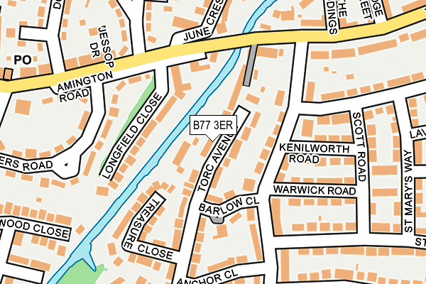 B77 3ER map - OS OpenMap – Local (Ordnance Survey)