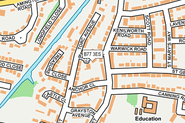 B77 3ES map - OS OpenMap – Local (Ordnance Survey)