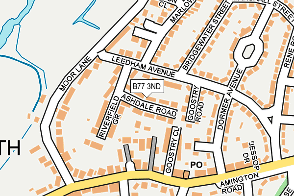 B77 3ND map - OS OpenMap – Local (Ordnance Survey)