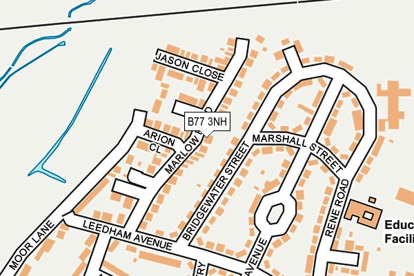 B77 3NH map - OS OpenMap – Local (Ordnance Survey)