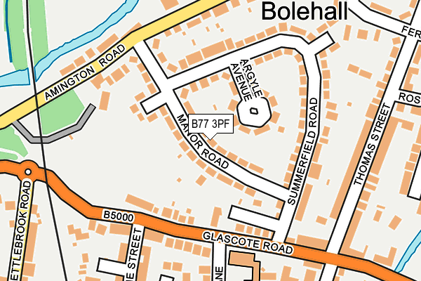 B77 3PF map - OS OpenMap – Local (Ordnance Survey)