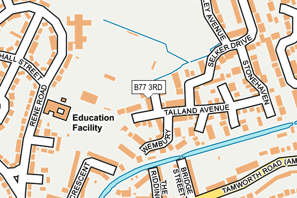 B77 3RD map - OS OpenMap – Local (Ordnance Survey)