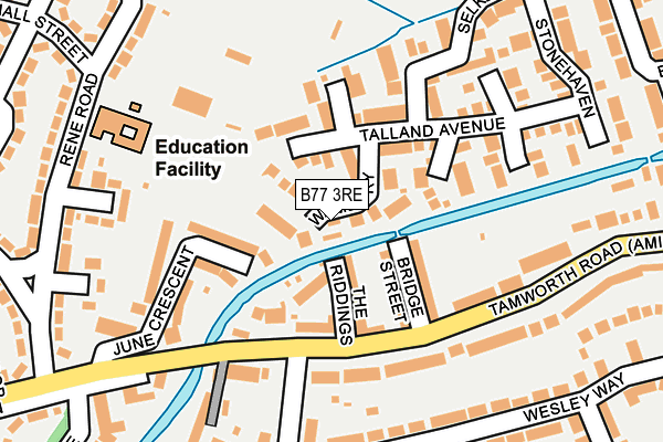 B77 3RE map - OS OpenMap – Local (Ordnance Survey)