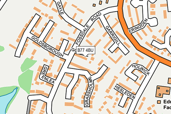 B77 4BU map - OS OpenMap – Local (Ordnance Survey)