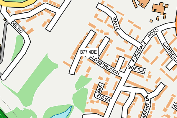 B77 4DE map - OS OpenMap – Local (Ordnance Survey)