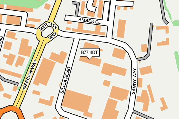 B77 4DT map - OS OpenMap – Local (Ordnance Survey)