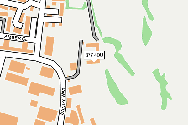 B77 4DU map - OS OpenMap – Local (Ordnance Survey)