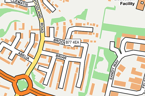 B77 4EA map - OS OpenMap – Local (Ordnance Survey)