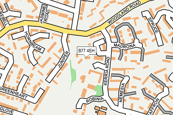 B77 4EH map - OS OpenMap – Local (Ordnance Survey)