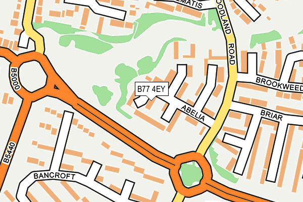 B77 4EY map - OS OpenMap – Local (Ordnance Survey)