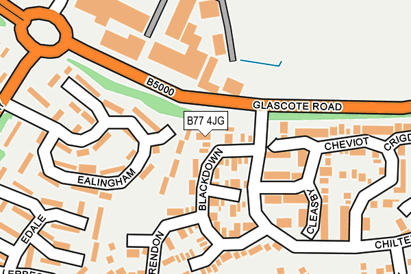 B77 4JG map - OS OpenMap – Local (Ordnance Survey)