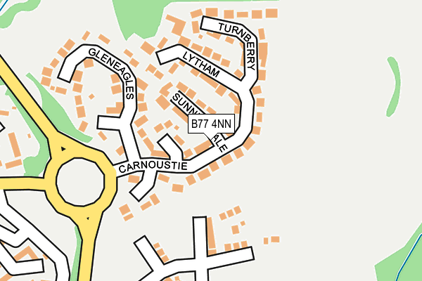 B77 4NN map - OS OpenMap – Local (Ordnance Survey)